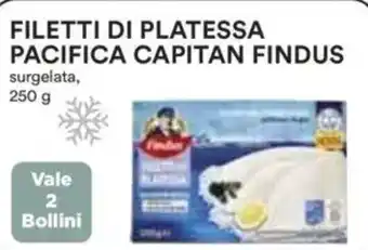 Coop Superstore Filetti di platessa pacifica capitan findus surgelata, vale 2 bollini offerta