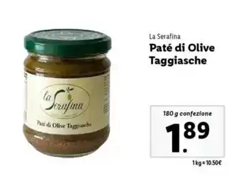 Lidl La Serafina Paté di Olive Taggiasche offerta