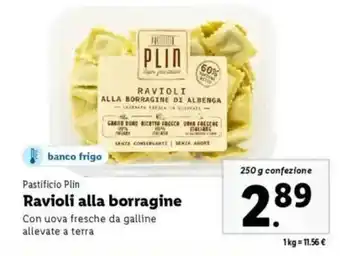 Lidl Pastificio Plin Ravioli alla borragine offerta