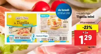 Lidl Casa della Piada Tigella mini offerta