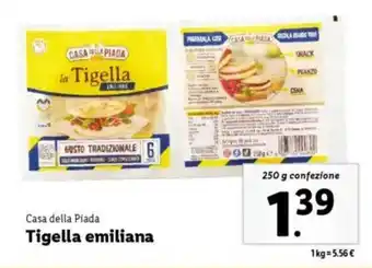 Lidl Casa della Piada Tigella emiliana offerta