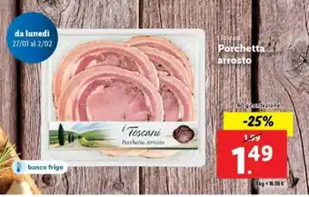 Lidl Toscani Porchetta arrosto offerta