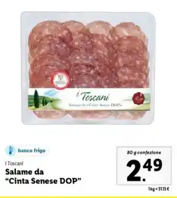 Lidl i Toscani Salame da "Cinta Senese DOP" offerta