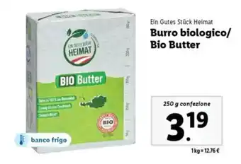 Lidl Ein Gutes Stück Heimat Burro biologico/ Bio Butter offerta