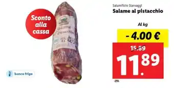 Lidl Salumificio Starvaggi Salame al pistacchio offerta