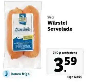 Lidl Siebi Würstel Servelade offerta