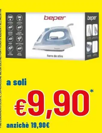 DPiù BEPER P204FER002 Ferro da stiro offerta