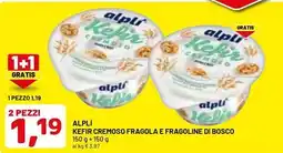 DPiù ALPLÍ Kefir cremoso fragola e fragoline di bosco offerta