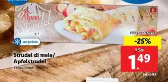 Lidl Strudel di mele/ Apfelstrudel offerta