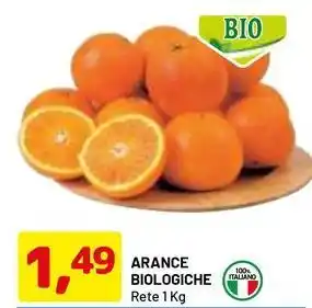 DPiù Arance biologiche offerta