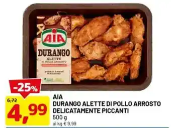 DPiù AIA Durango alette di pollo arrosto delicatamente piccanti offerta