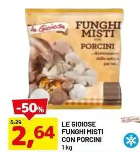 DPiù LE GIOIOSE Funghi misti con porcini offerta