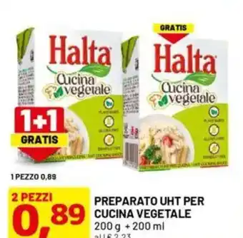 DPiù Preparato uht per cucina vegetale offerta