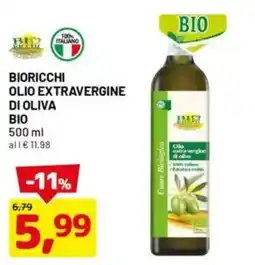 DPiù BIORICCHI Olio extravergine di oliva bio offerta