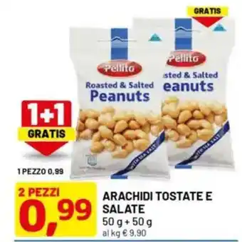 DPiù Arachidi tostate e salate offerta