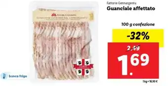 Lidl Fattorie Gennargentu Guanciale affettato offerta