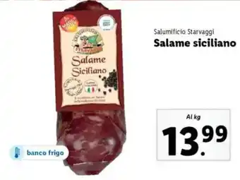 Lidl Salumificio Starvaggi Salame siciliano offerta