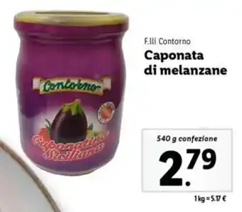 Lidl F.lli Contorno Caponata di melanzane offerta