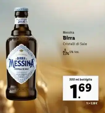 Lidl Messina Birra Cristalli di Sale offerta