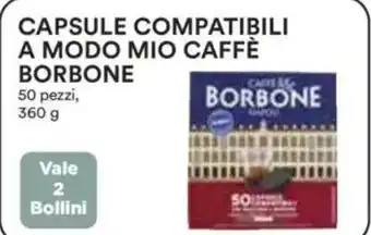 Coop Superstore Capsule compatibili a modo mio caffè borbone 50 pezzi, vale 2 bollini offerta