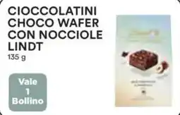 Coop Superstore Cioccolatini choco wafer con nocciole lindt Vale 1 Bollino offerta