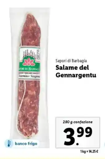 Lidl Sapori di Barbagia Salame del Gennargentu offerta