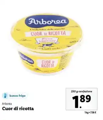 Lidl Arborea Cuor di ricotta offerta