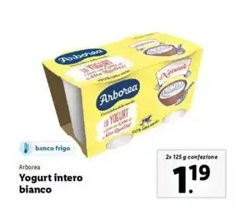 Lidl Arborea Yogurt intero bianco offerta