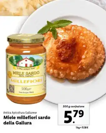 Lidl Antica Apicoltura Gallurese Miele millefiori sardo della Gallura offerta