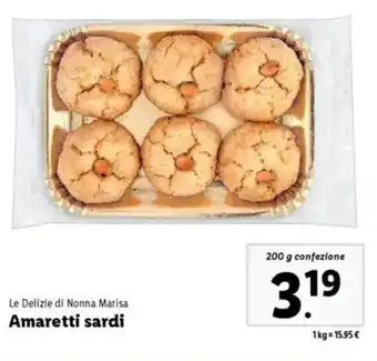 Lidl Le Delizie di Nonna Marisa Amaretti sardi offerta