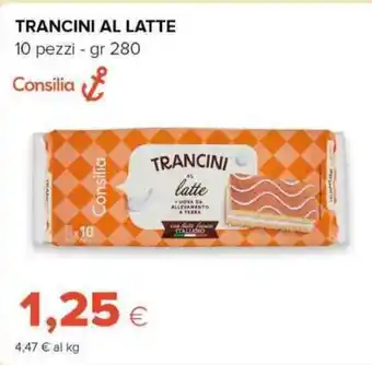 Tigre Trancini al latte 10 pezzi offerta