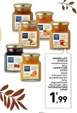 Spazio Conad Marmellate di sicilia/ confetture extra SAPORI&DINTORNI CONAD offerta