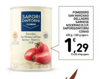 Spazio Conad Pomodoro san marzano dell'agro sarnese nocerino d.o.p. SAPORI&DINTORNI CONAD offerta