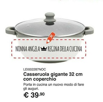 Casseruola gigante 32cm con coperchio