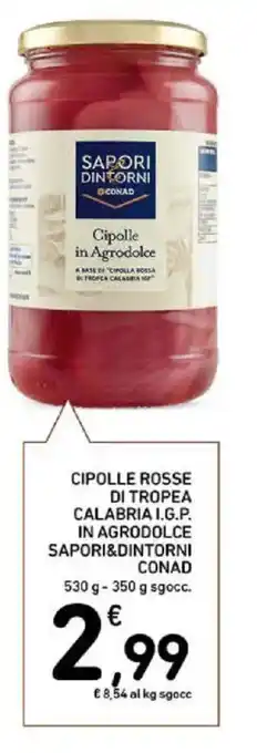 Spazio Conad Cipolle rosse di tropea calabria i.g.p. in agrodolce SAPORI&DINTORNI CONAD offerta