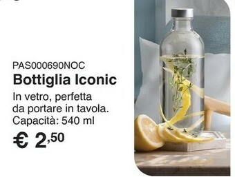Bottiglia in vetro 540 cl pasabahce iconic