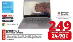 Comet Lenovo IDEAPAD 3 NOTEBOOK CB 15IJL6 offerta