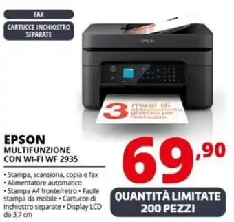 Comet EPSON MULTIFUNZIONE CON WI-FI WF 2935 offerta