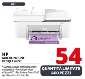 Comet HP MULTIFINZIONE DESKJET 4222E offerta