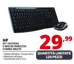 Comet HP KIT TASTIERA E MOUSE WIRELESS COMBO MK270 offerta