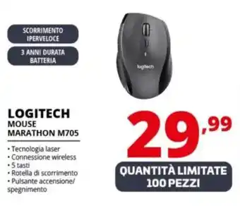 Comet LOGITECH MOUSE MARATHON M705 offerta