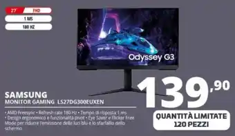 Comet SAMSUNG MONITOR GAMING LS27DG300EUXEN offerta