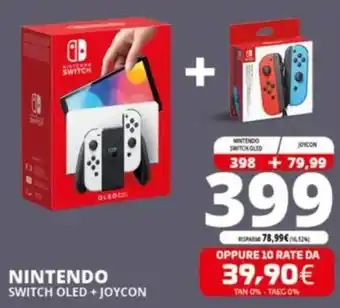 Comet Nintendo switch oled + joycon offerta