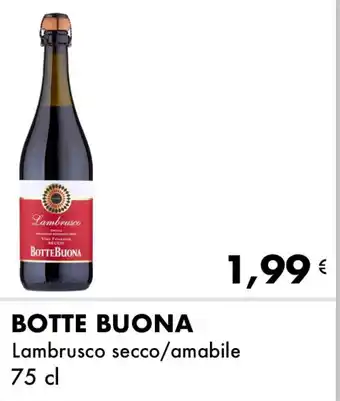 Iper Tosano BOTTE BUONA Lambrusco secco/amabile offerta