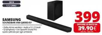 Comet SAMSUNG SOUNDBAR HW-Q800D/EF offerta