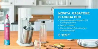 Gasatore duo white sodastream