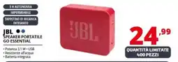 Comet Jbl speaker portatile go essential offerta