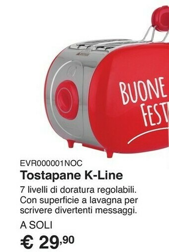 Kasanova Tostapane k-line design luca trazzi offerta
