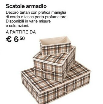 Scatola armadio e organizer linea cordonetto