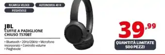 Comet JBL CUFFIE A PADIGLIONE CHIUSO T570BT offerta